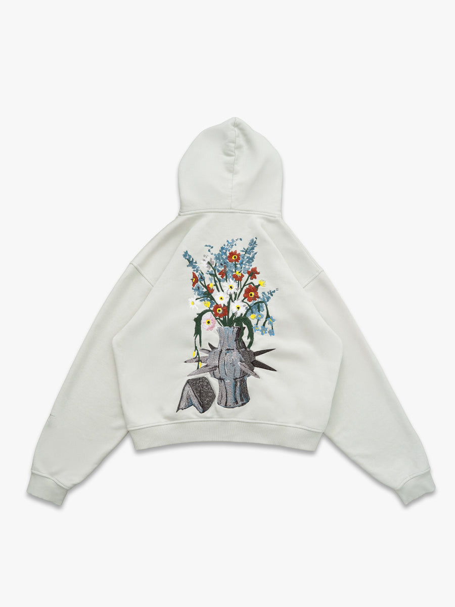Beauty in Resistance | Zip-Hoodie Light Grey – maezen