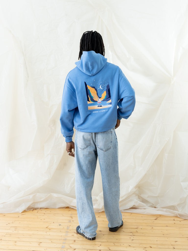 Intergalactic Voyage | Hoodie Vintage Blue - maezen