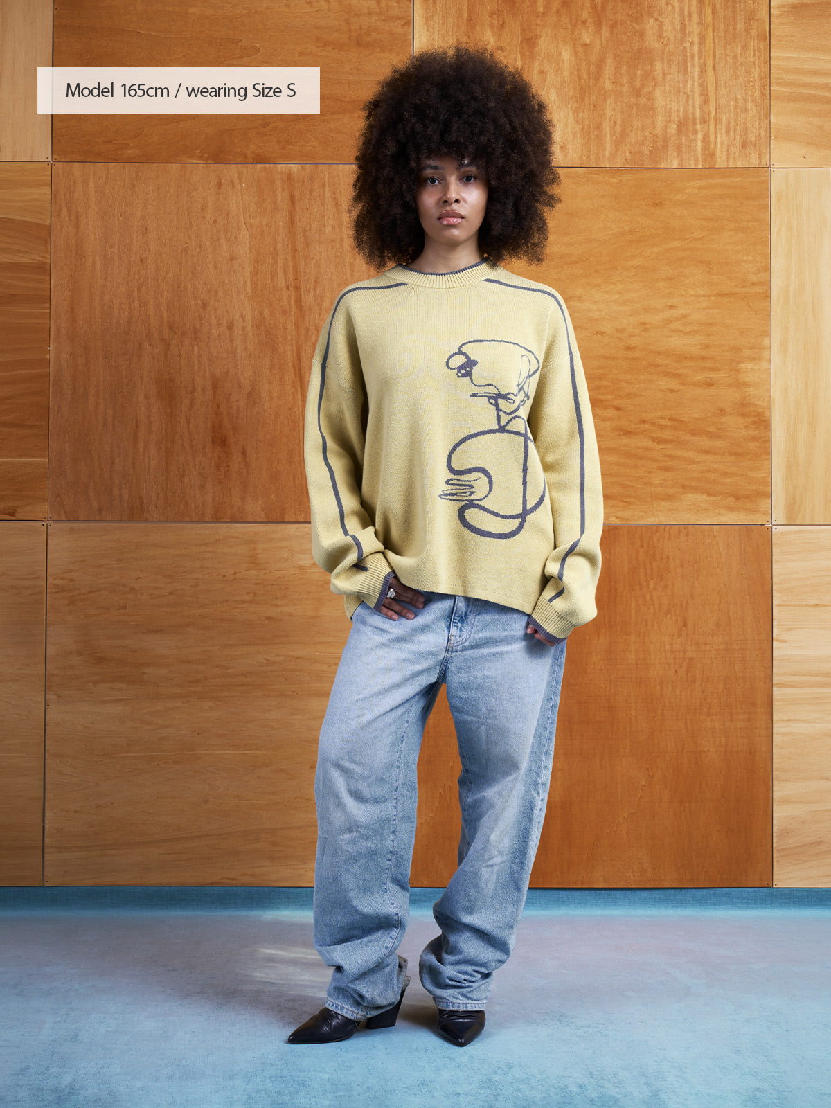 Ease | Knit Sweater Mustard – maezen