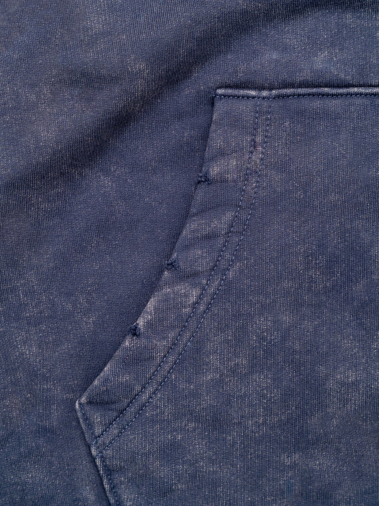 Flowers for maezen | Zip-Hoodie Washed Navy - maezen