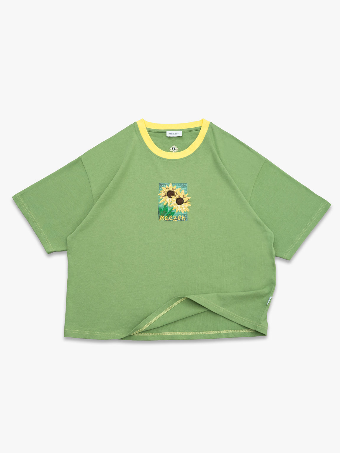 Sonnenblumen | T-Shirt Washed Green – maezen