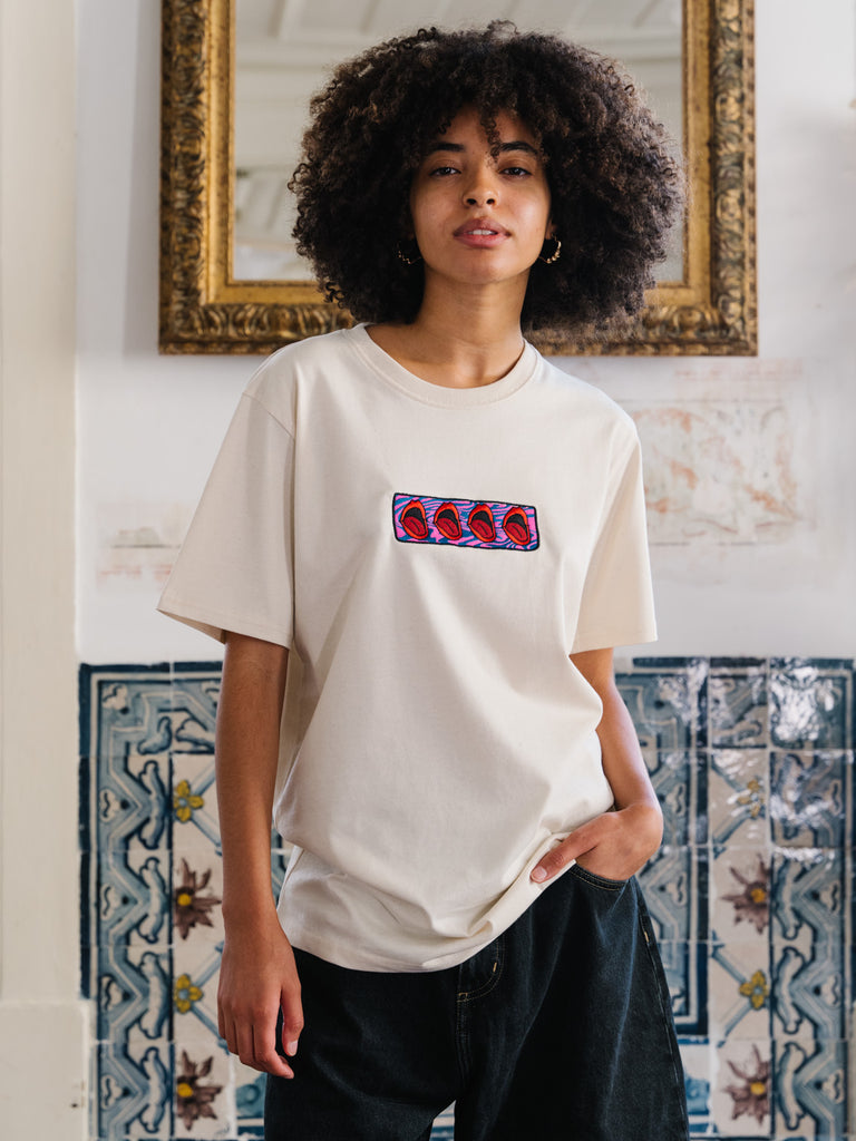 Interconnections | T-Shirt Natural Raw - maezen