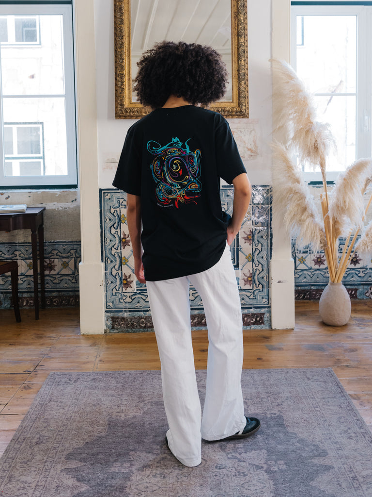 When you cross my mind | T-Shirt Black - maezen