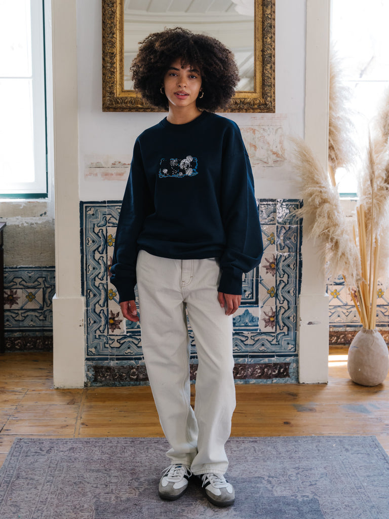 Maestic Summer | Sweater Navy Blue - maezen