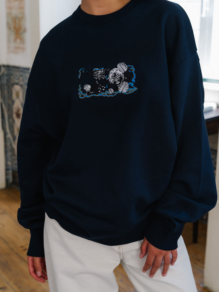 Maestic Summer | Sweater Navy Blue - maezen