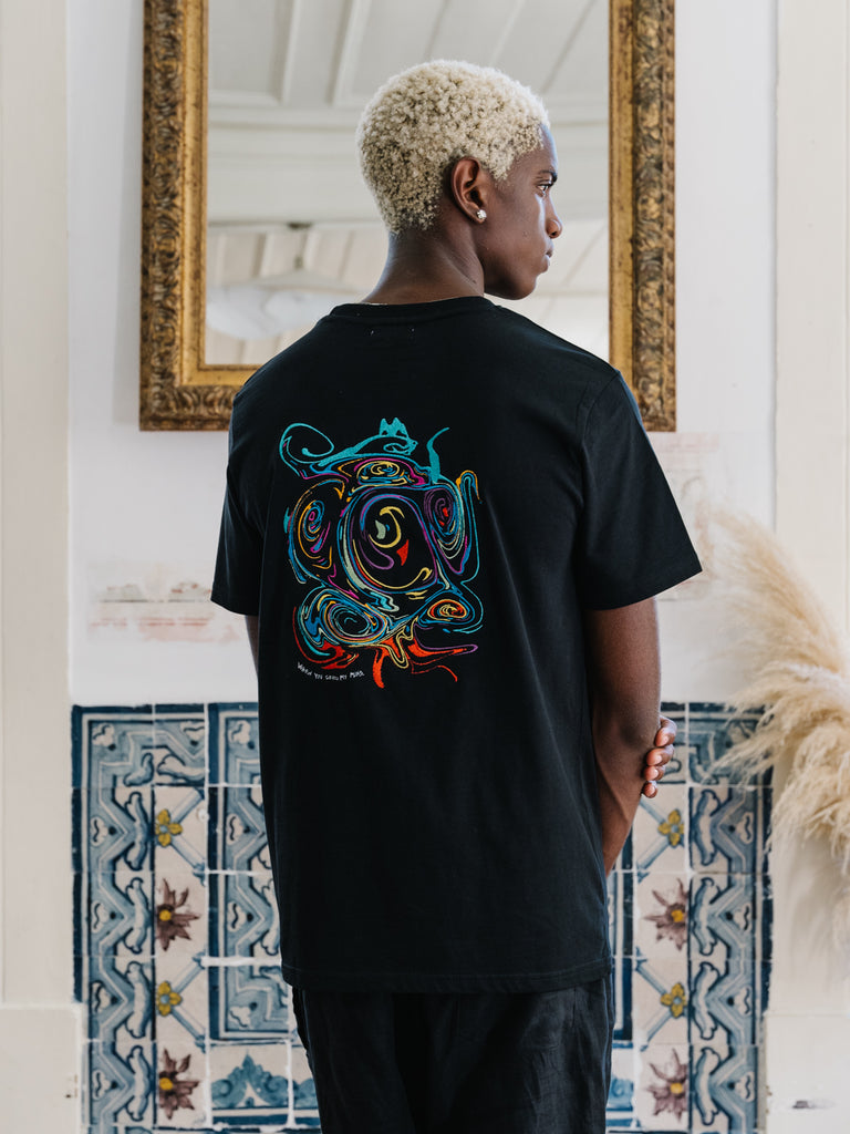 When you cross my mind | T-Shirt Black - maezen