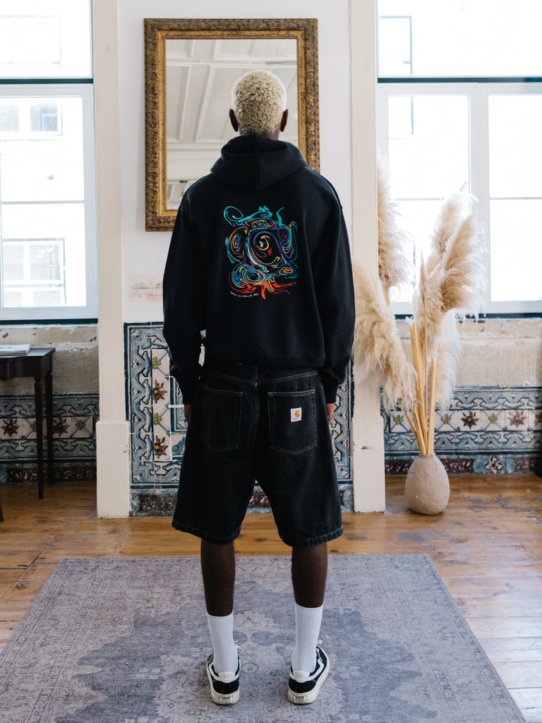 When you cross my mind | Hoodie Black - maezen