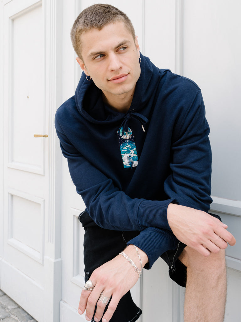 Voyage | Hoodie French Navy - maezen