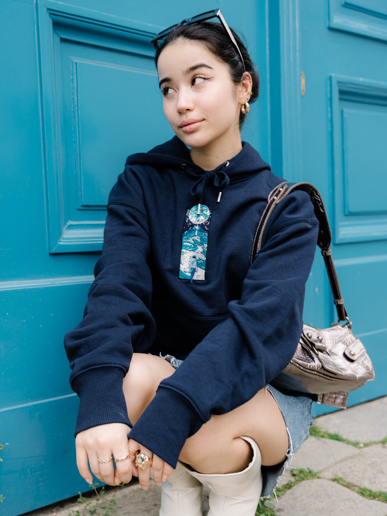 Voyage | Hoodie French Navy - maezen