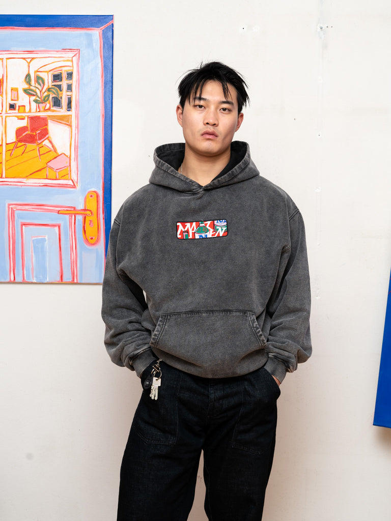 My Fav Wine | Hoodie Stone Grey - maezen