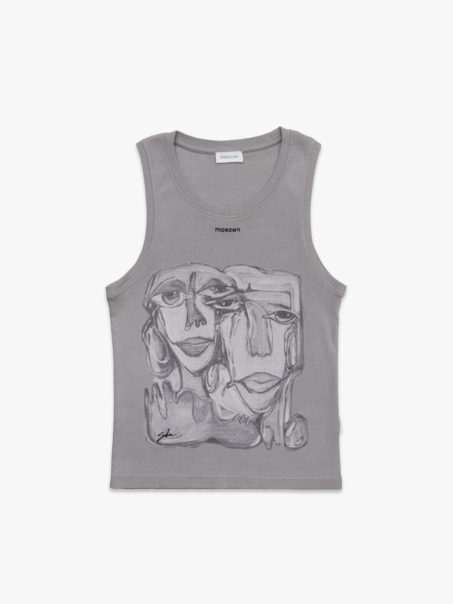 Side By Side | Tank Top Grey – maezen