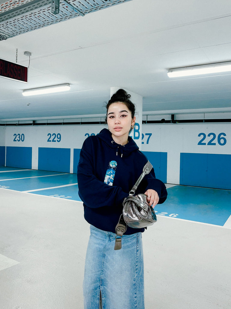 Voyage | Hoodie French Navy - maezen