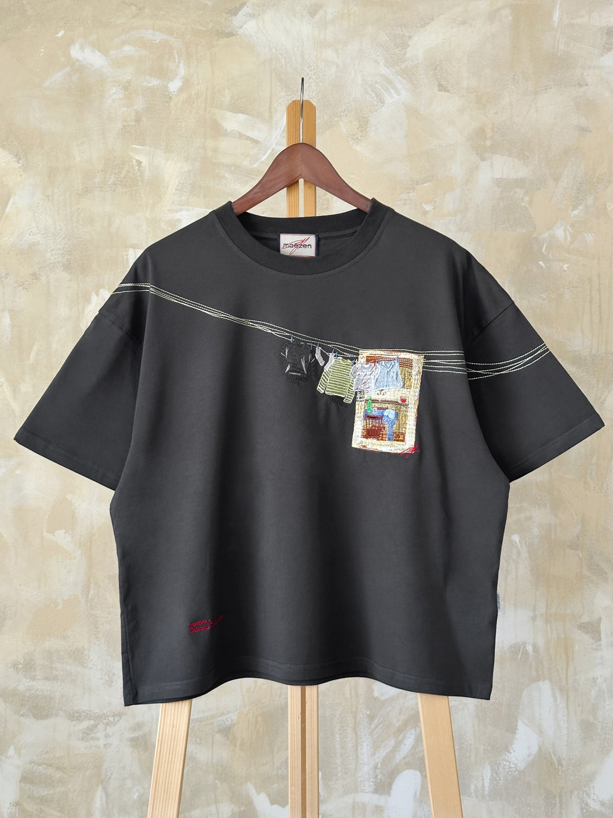 Peek Inside | T-Shirt Dark Grey – maezen