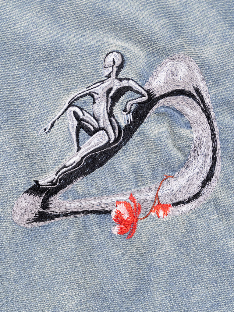 Longing | Inside-Out Hoodie Washed Petrol - maezen