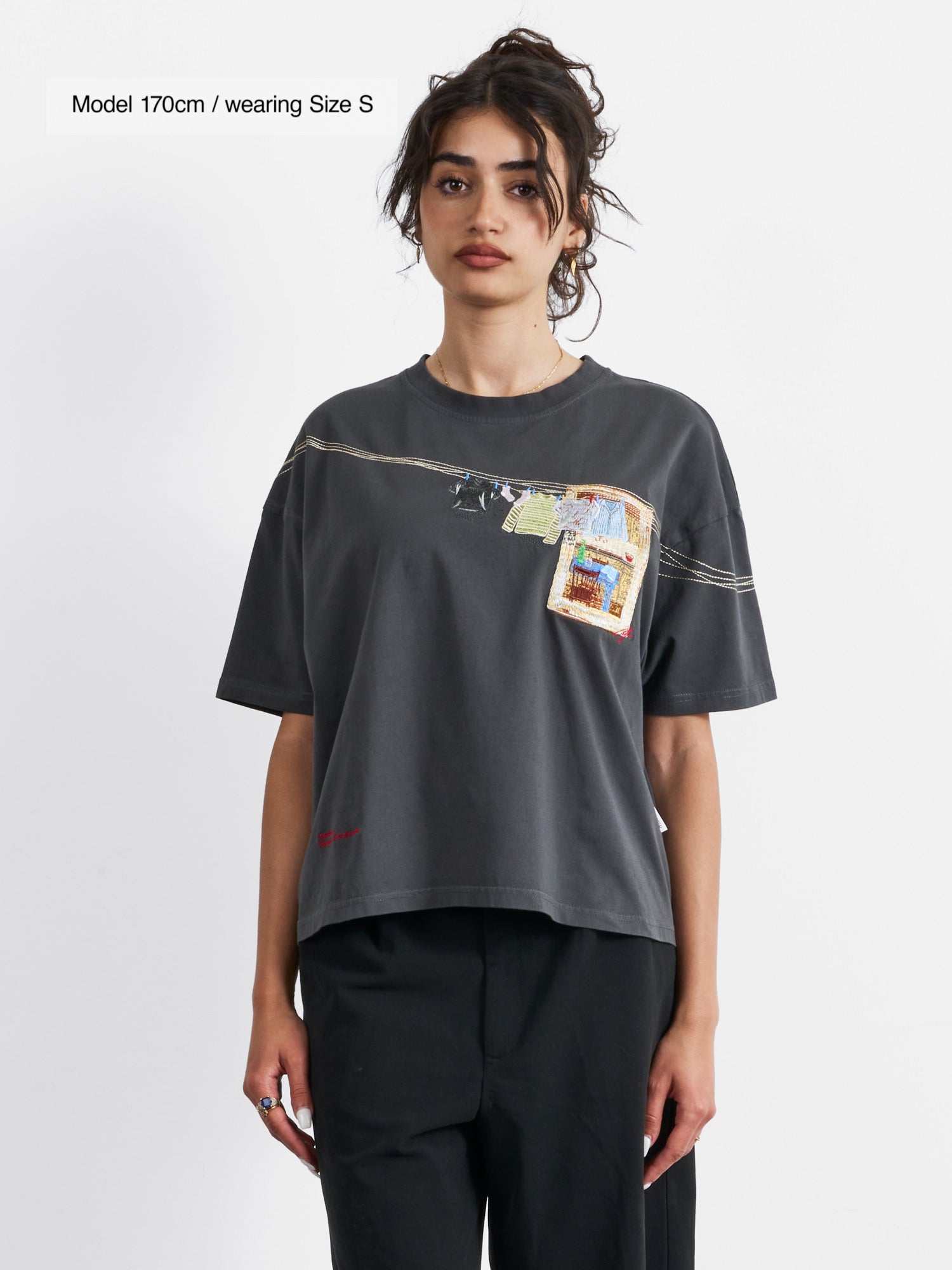 Peek Inside | T-Shirt Dark Grey – maezen