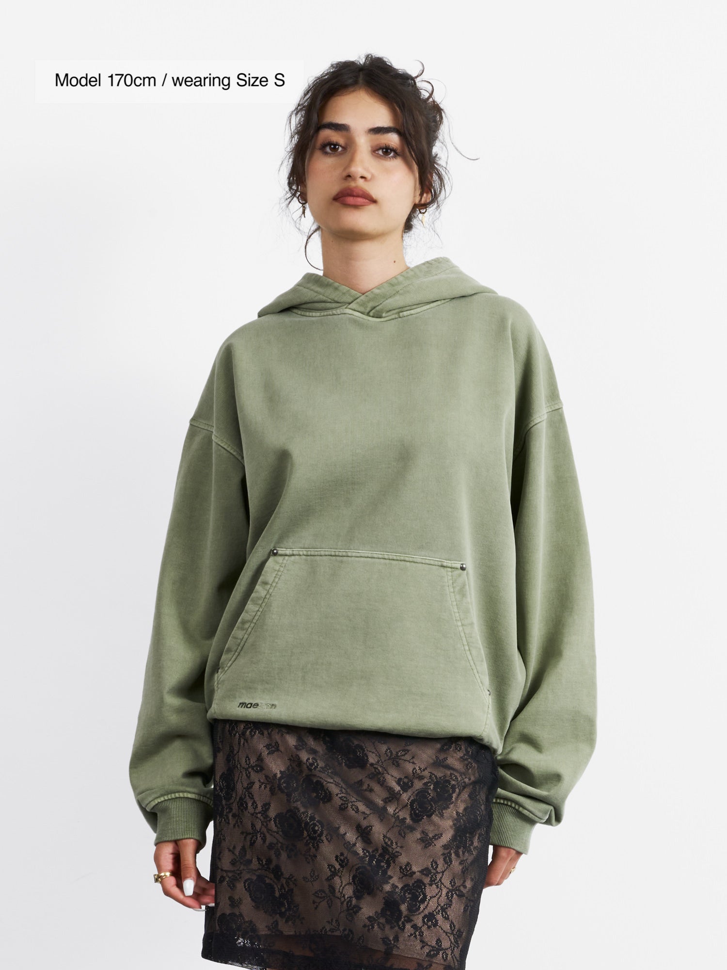 Virdi | Hoodie Washed Green – maezen