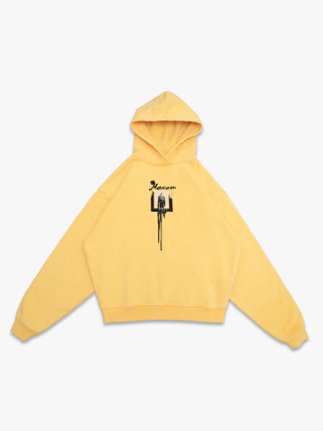 Monument | Hoodie Washed Yellow - maezen