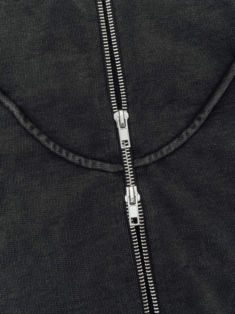 Tau | Zip-Hoodie Stone Grey - maezen