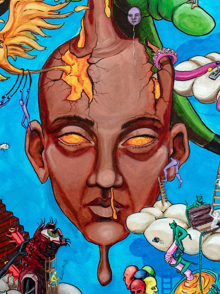 Goldmine | The Head - original artwork - maezen