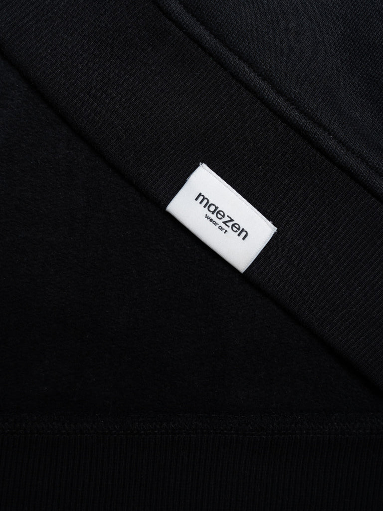 As We Cross the Street | Zip Hoodie Black - maezen