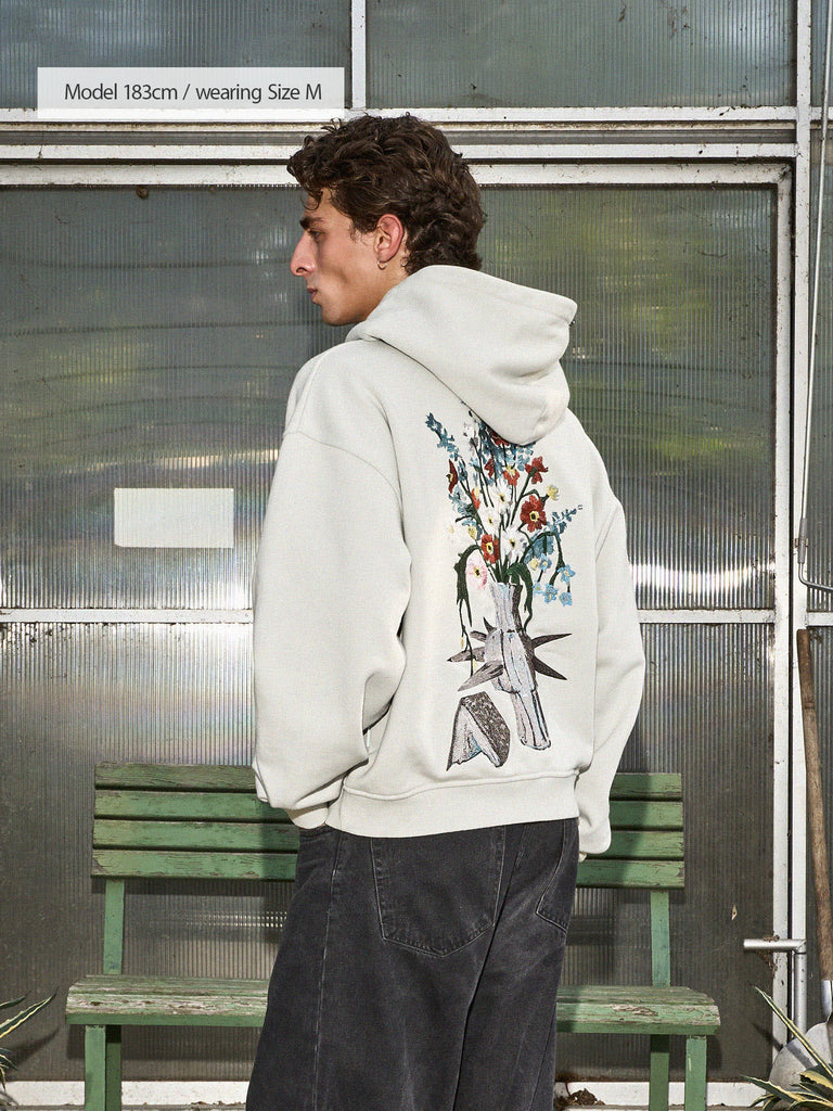 Beauty in Resistance | Zip-Hoodie Light Grey - maezen