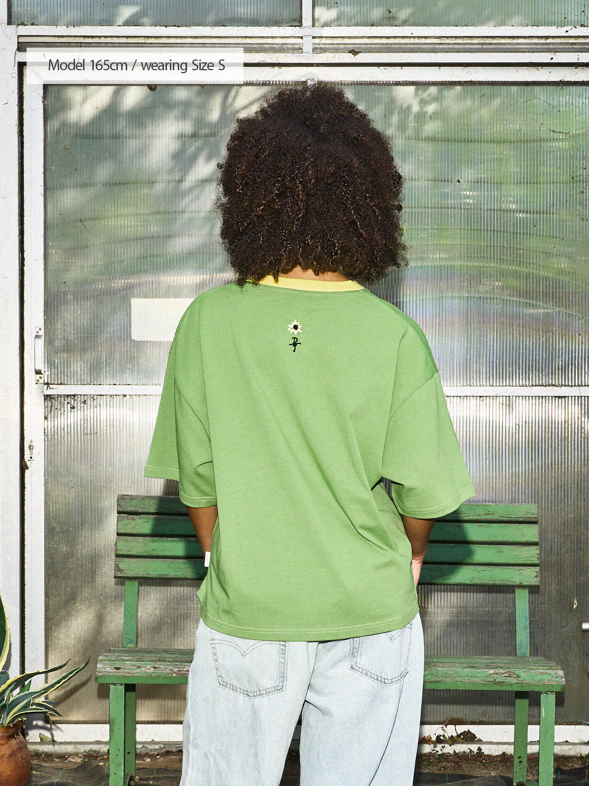Sonnenblumen | T-Shirt Washed Green – maezen