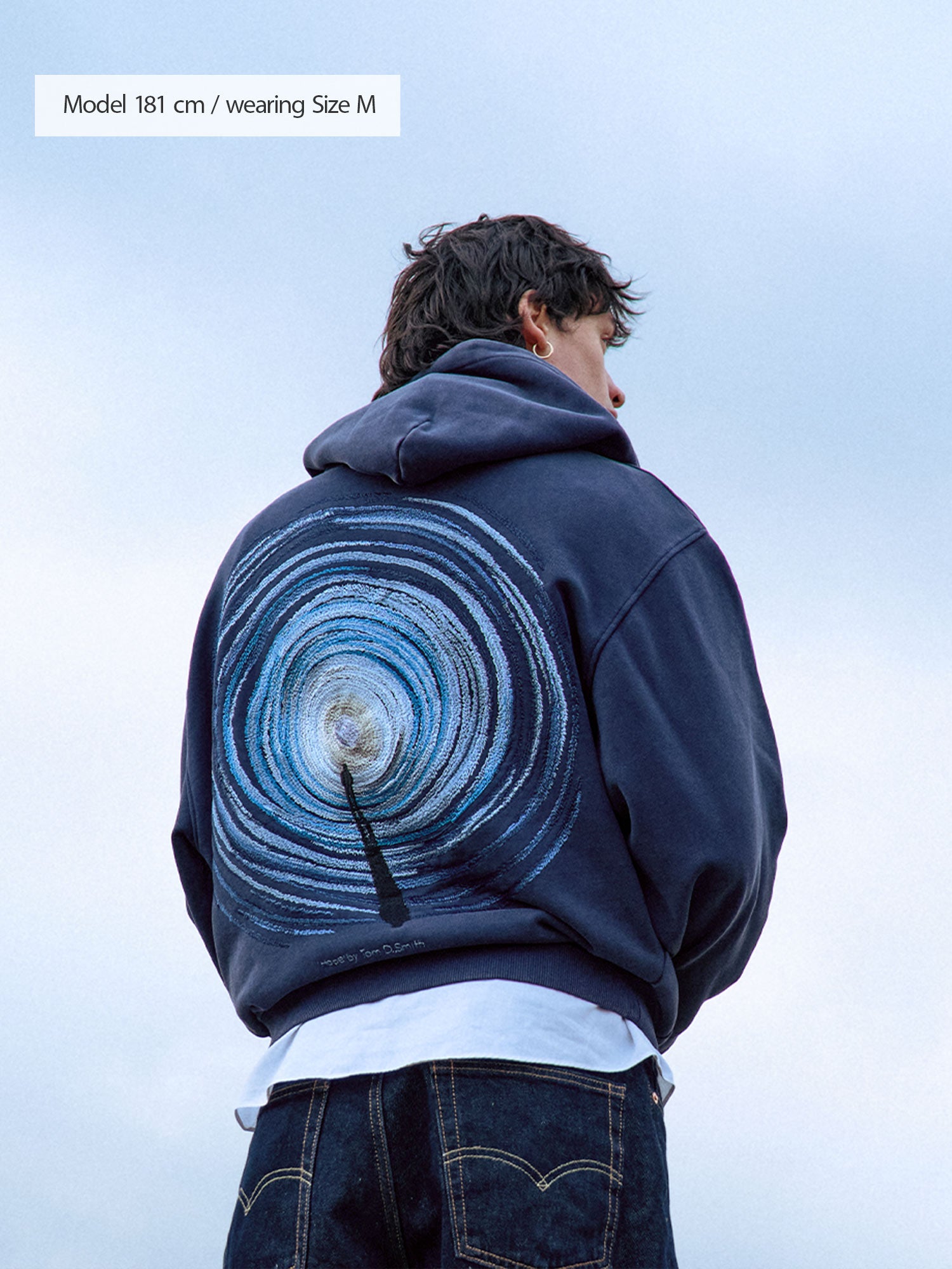 Hope | Hoodie Washed Navy – maezen