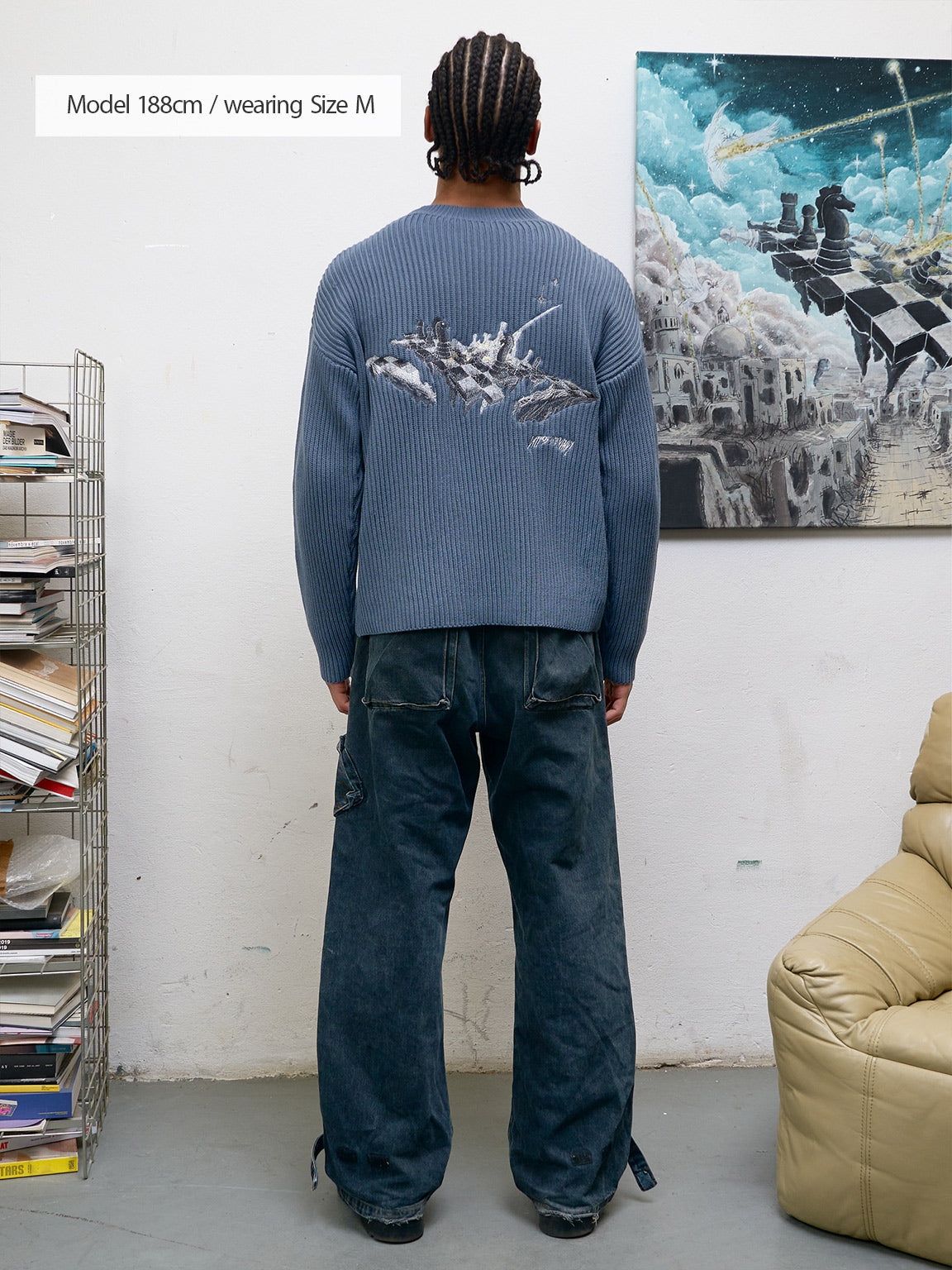 Broken Game | Knit Sweater Antracite – maezen
