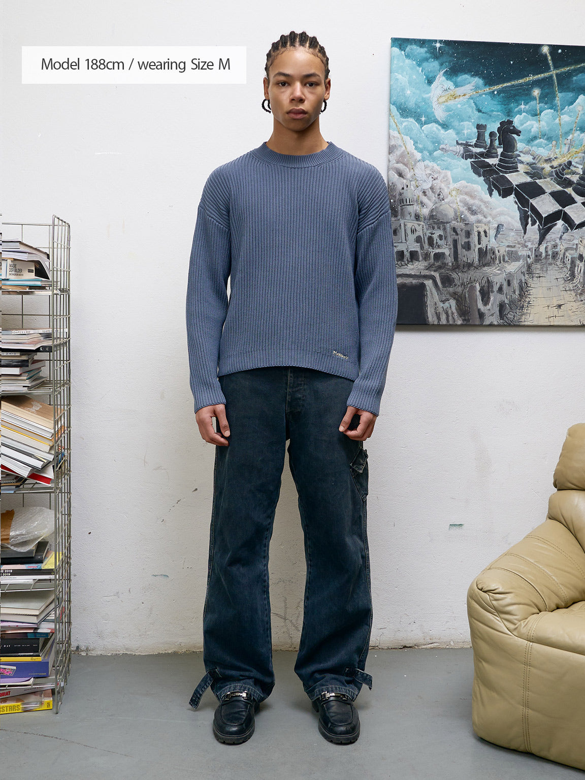 Broken Game | Knit Sweater Antracite – maezen