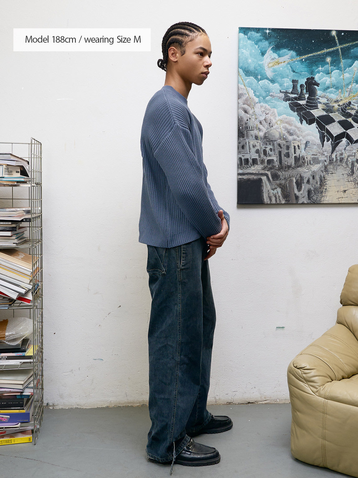 Broken Game | Knit Sweater Antracite – maezen