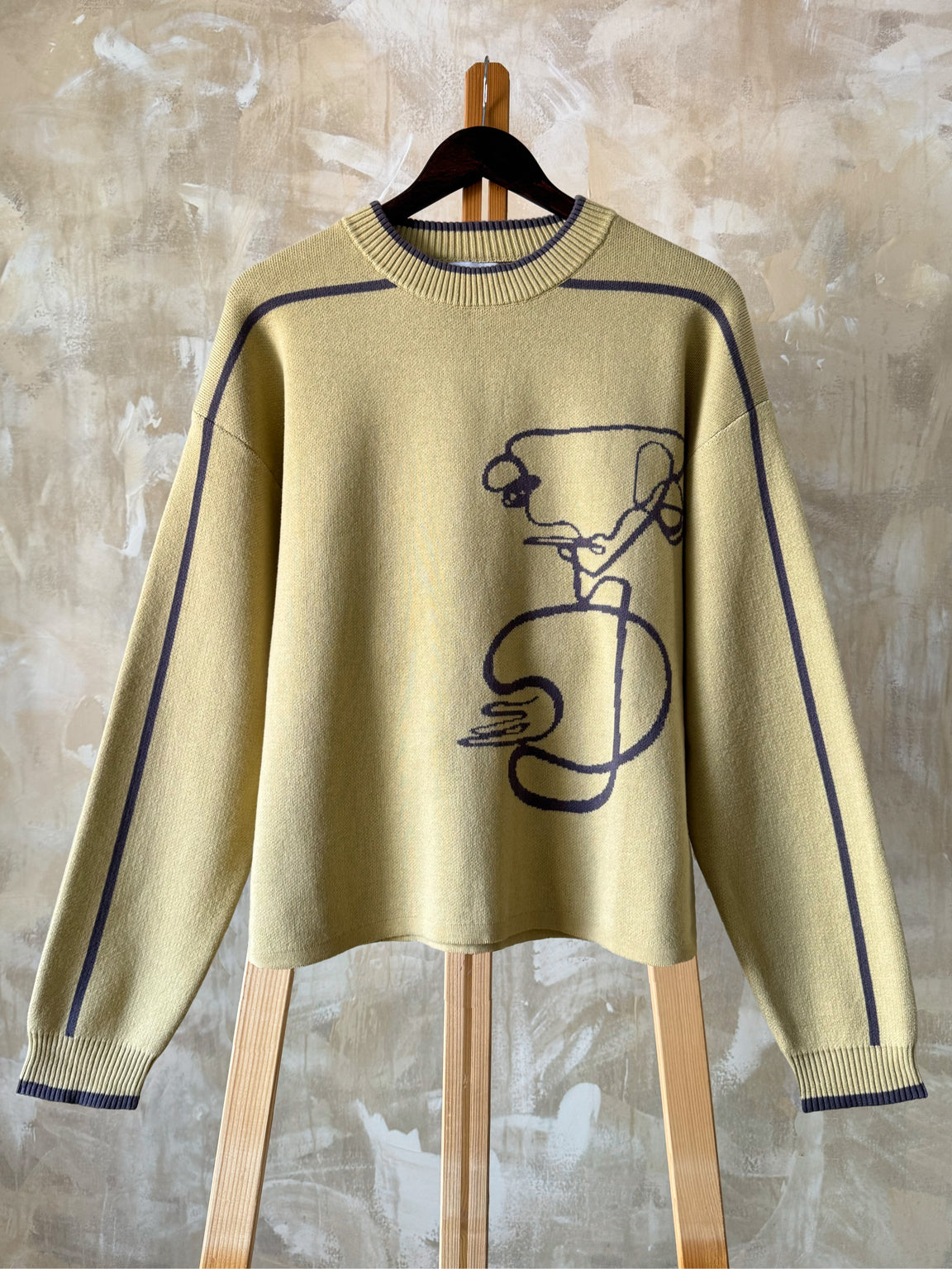 Ease | Knit Sweater Mustard – maezen