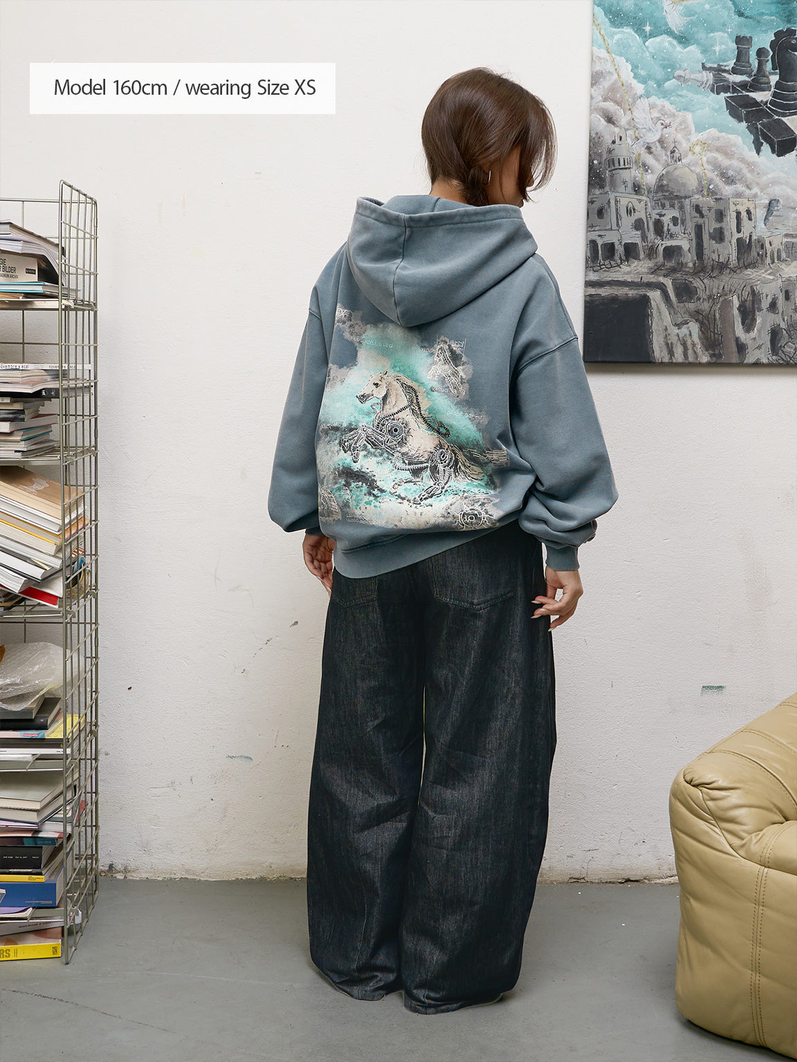 Desire of Steel | Zip-Hoodie Grey Blue – maezen