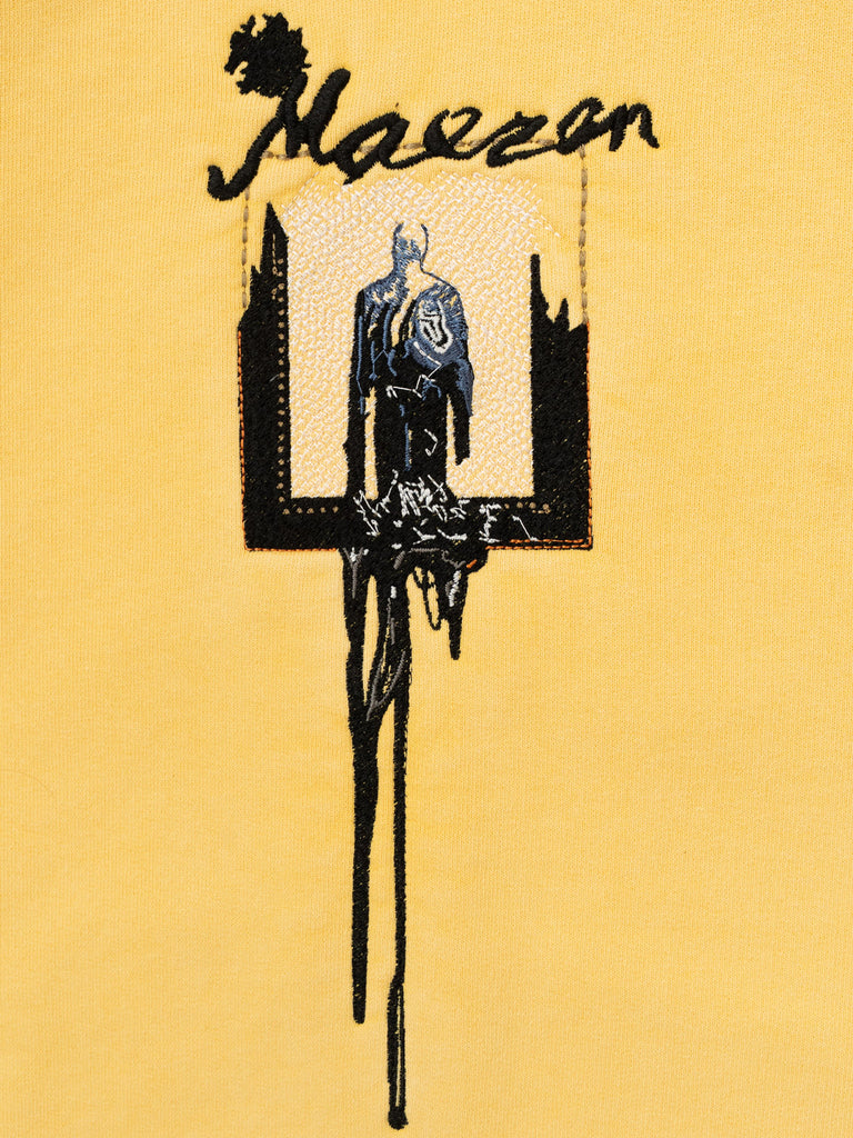 Monument | Hoodie Washed Yellow - maezen