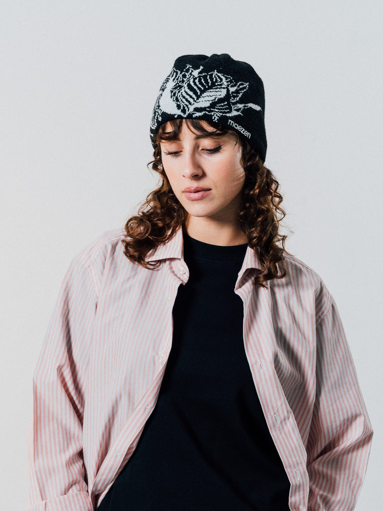 Aglaonema | Beanie Black & White - maezen