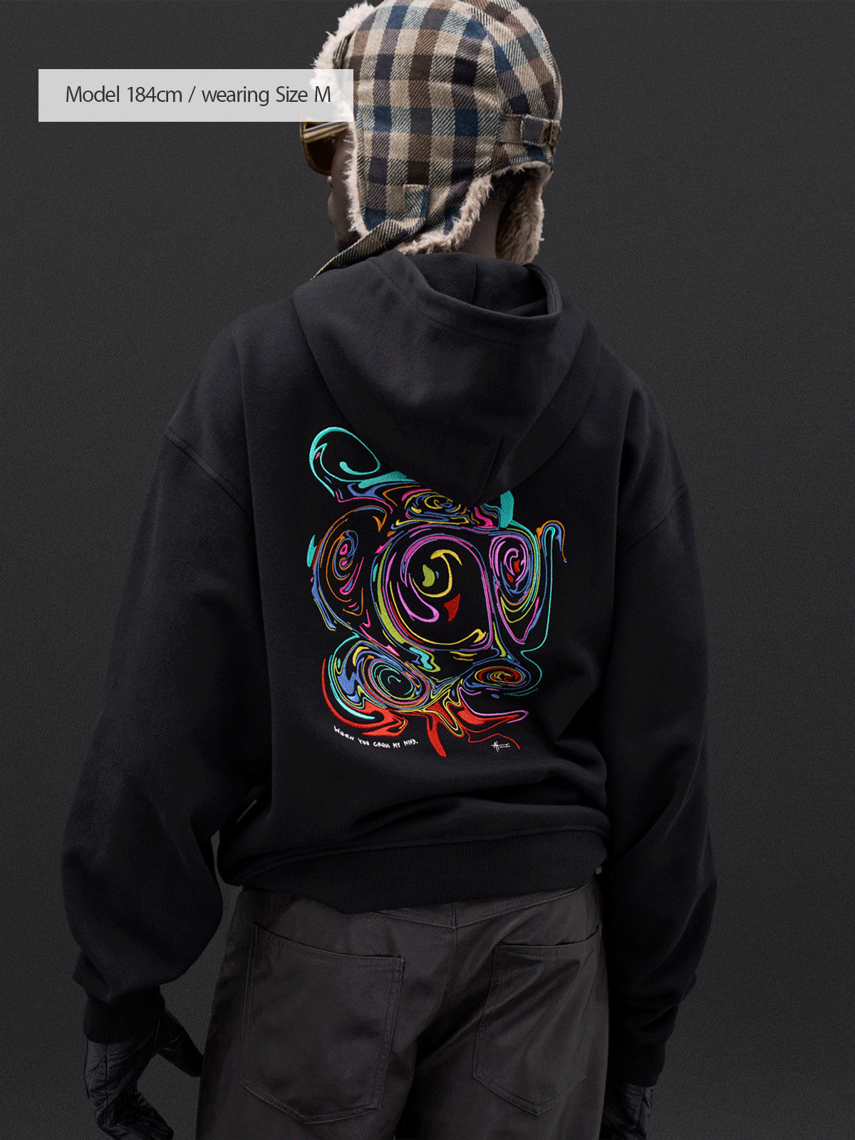 When you cross my mind #2 | Hoodie Black – maezen