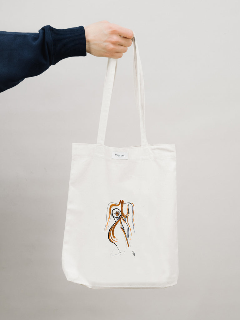 Sleepwalking Cleopatra | Tote Bag Natural Raw - maezen