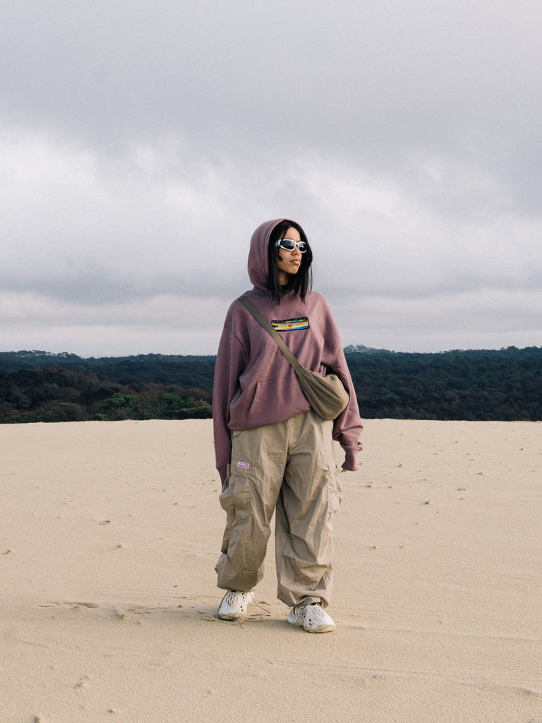 Eclipsed Valley | Hoodie Washed Red - maezen