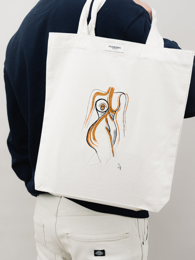 Sleepwalking Cleopatra | Tote Bag Natural Raw - maezen
