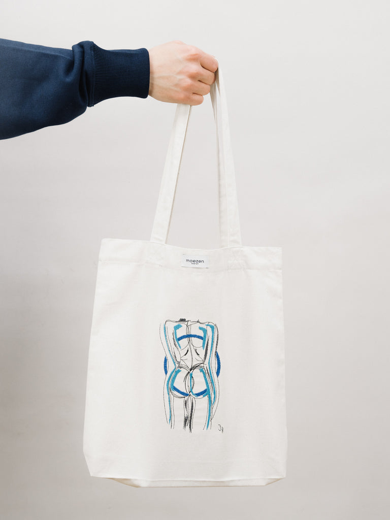 Somewhere in Between | Tote Bag Natural Raw - maezen