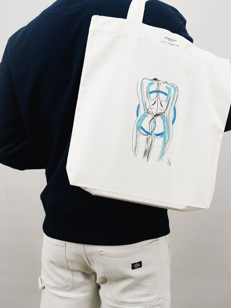 Somewhere in Between | Tote Bag Natural Raw - maezen