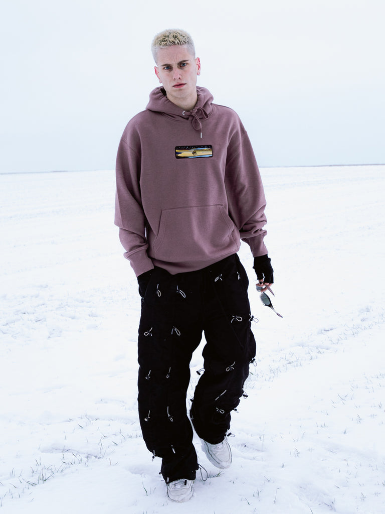 Eclipsed Valley | Hoodie Washed Red - maezen