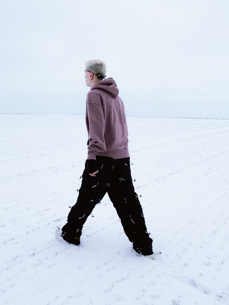 Eclipsed Valley | Hoodie Washed Red - maezen