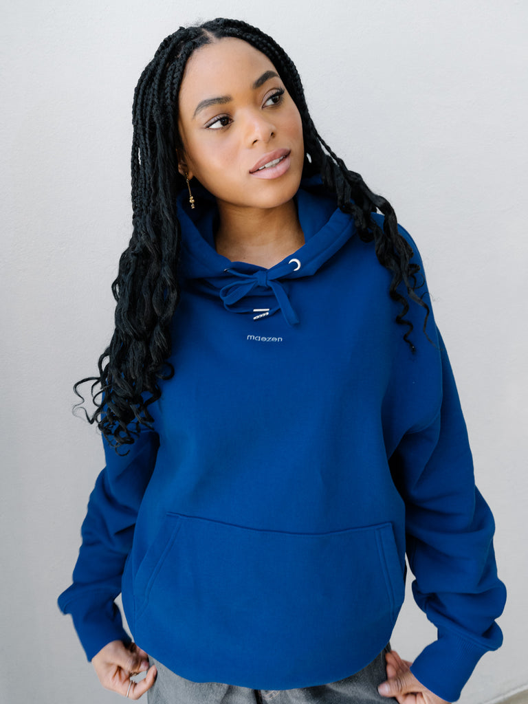 The Loop | Hoodie Worker Blue - maezen