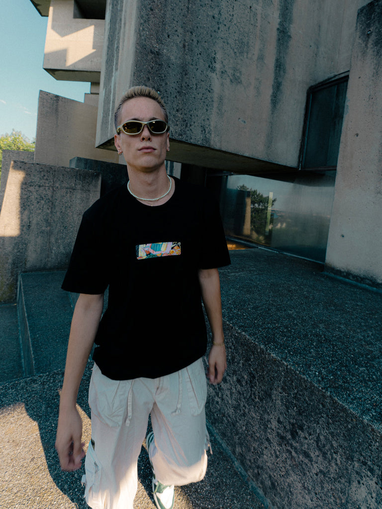 Fresh Orange | T-Shirt Black - maezen