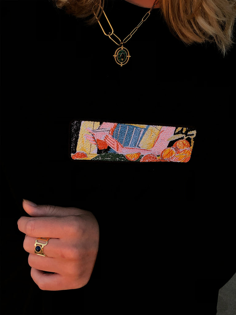 Fresh Orange | Sweater Black - maezen