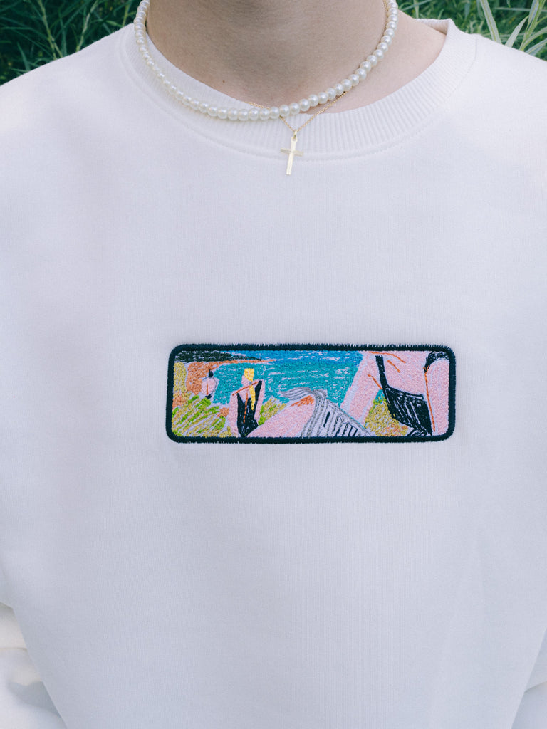 Swimming Break | Sweater Off White - maezen