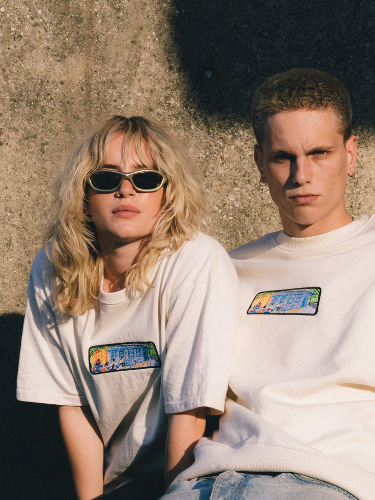 Outside Seating | T-Shirt Natural Raw - maezen