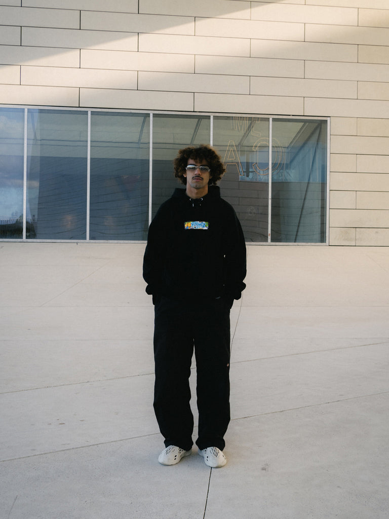 Outside Seating | Hoodie BLACK EDITION - maezen